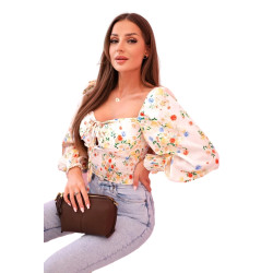 Sieviešu blūze brūnā krāsā Doni