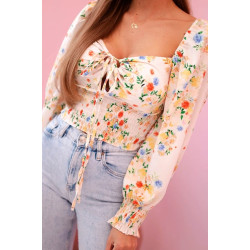 Sieviešu blūze brūnā krāsā Doni