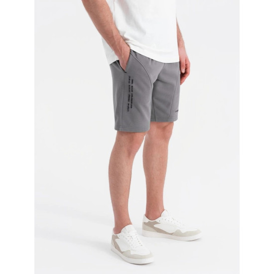 Vīriešu pelēkie šorti Sport V3 OM-SRSK-0138