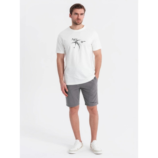 Vīriešu pelēkie šorti Sport V3 OM-SRSK-0138