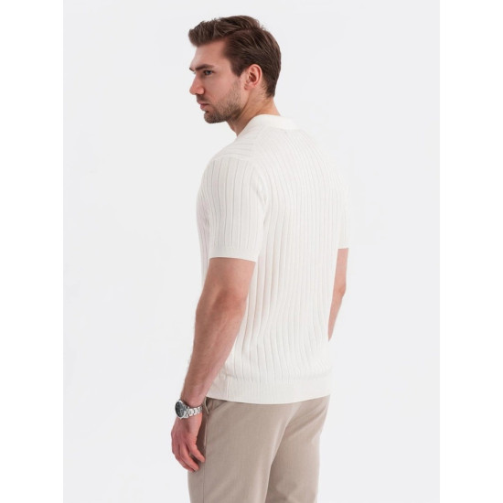 Vīriešu balts polo krekls Azir V3 OM-POSS-0143