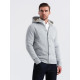 Light grey men's jumper Kasper V2 OM-SSZP-0186 - Men's Sweaters| Sweaters online Light grey men's jumper Kasper V2 OM-SSZP-0186