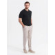 Vīriešu melns polo krekls Swing V5 OM-POSS-0117 - T-krekls Vīriešu melns polo krekls Swing V5 OM-POSS-0117