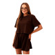 Women's dark brown set Alva