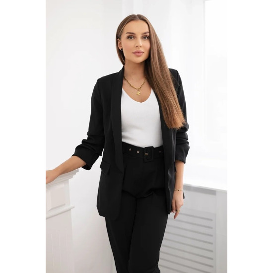 Elegants sieviešu komplekts melnā krāsā Silva 23835 - Sievietēm Elegants sieviešu komplekts melnā krāsā Silva 23835