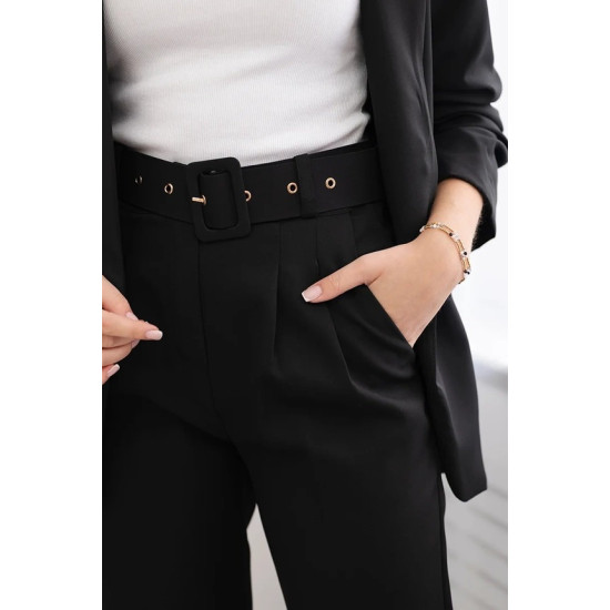 Elegants sieviešu komplekts melnā krāsā Silva 23835 - Sievietēm Elegants sieviešu komplekts melnā krāsā Silva 23835