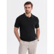 Vīriešu melns polo krekls Swing V5 OM-POSS-0117 - T-krekls Vīriešu melns polo krekls Swing V5 OM-POSS-0117