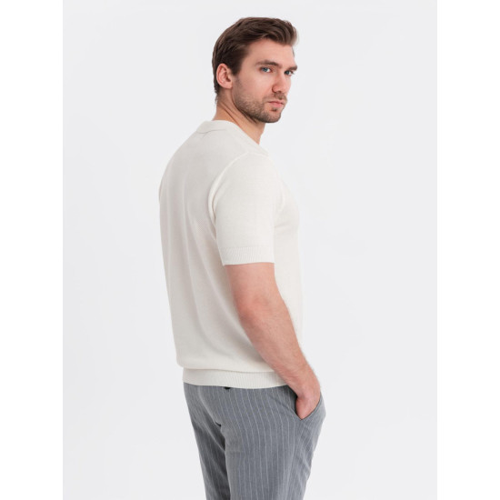 Vīriešu balts polo krekls Swing V4 OM-POSS-0117 - T-krekls Vīriešu balts polo krekls Swing V4 OM-POSS-0117