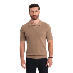 Vīriešu brūns polo krekls Swing Vīriešu brūns polo krekls Swing
