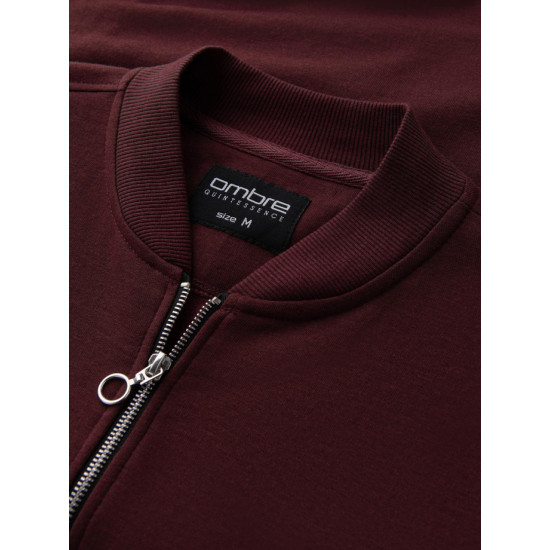 Men's burgundy jumper Korn V13 OM-SSZP-0215 - For men Men's burgundy jumper Korn V13 OM-SSZP-0215
