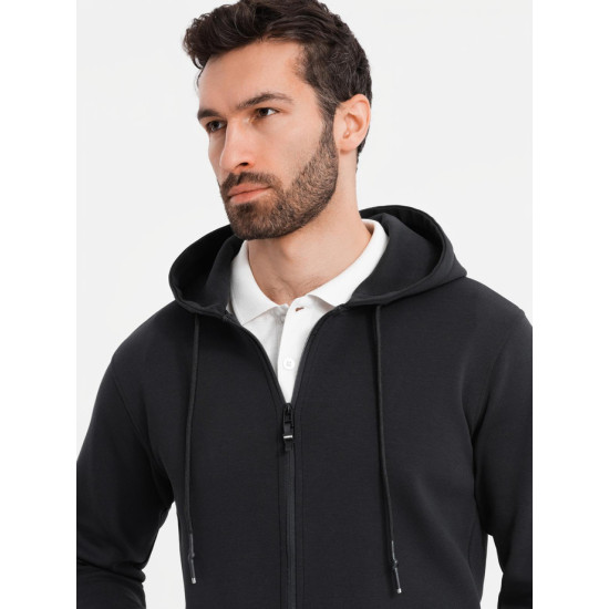 Men's black jumper Adal V3 OM-SSZP-0213 - Men's Sweaters| Sweaters online Men's black jumper Adal V3 OM-SSZP-0213