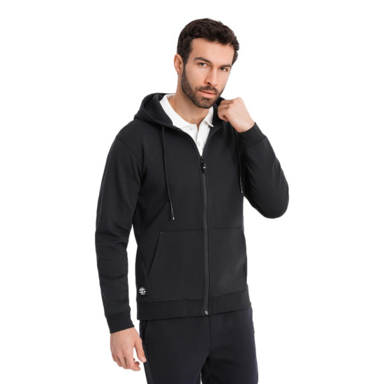 Men's black jumper Adal V3 OM-SSZP-0213 - Men's Sweaters| Sweaters online Men's black jumper Adal V3 OM-SSZP-0213