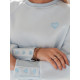 Women's light blue jumper Love BY1519 - Jumpers Women's light blue jumper Love BY1519