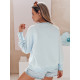 Women's light blue jumper Love BY1519 - Jumpers Women's light blue jumper Love BY1519