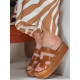 Sieviešu brūnas flip flops Flip ZY0868 - Sievietēm Sieviešu brūnas flip flops Flip ZY0868