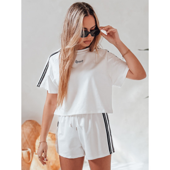 Sieviešu balts komplekts Sports AY1136 - Sievietēm Sieviešu balts komplekts Sports AY1136