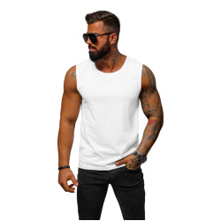 Balts vīriešu krekliņš bez piedurknēm Look