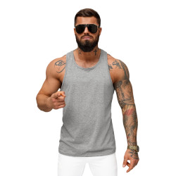 Vīriešu tumši pelēks T-krekls bez piedurknēm Romul