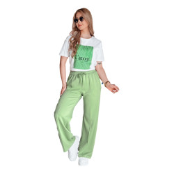 Sieviešu ikdienas bikses zaļas Seni Sieviešu ikdienas bikses zaļas Seni