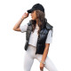 Melna spīdīga veste Osin TY3706