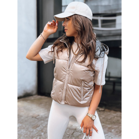 Osin brūna spīdīga veste TY3703 - Sievietēm Osin brūna spīdīga veste TY3703