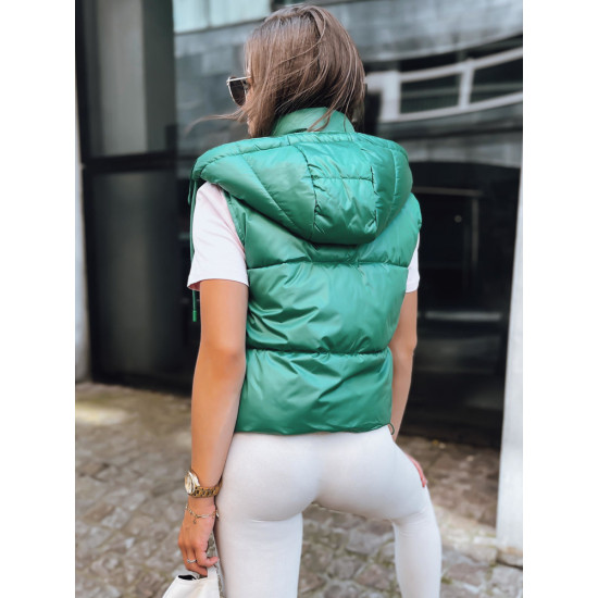 Gaiši zaļa spīdīga veste Osin TY3702 - Sievietēm Gaiši zaļa spīdīga veste Osin TY3702