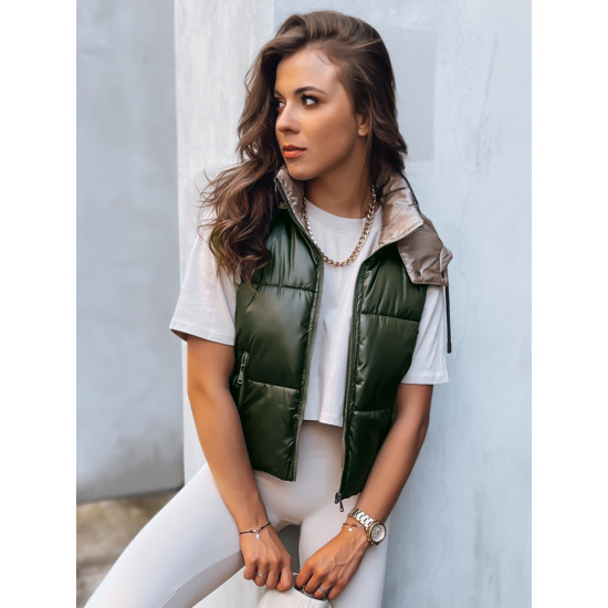 Zaļa spīdīga veste Osin TY3704 - Sievietēm Zaļa spīdīga veste Osin TY3704