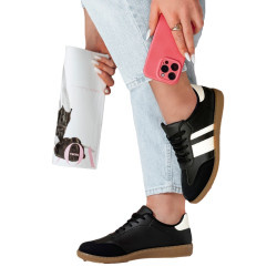 Sieviešu melni ikdienas apavi Niti Sieviešu melni ikdienas apavi Niti