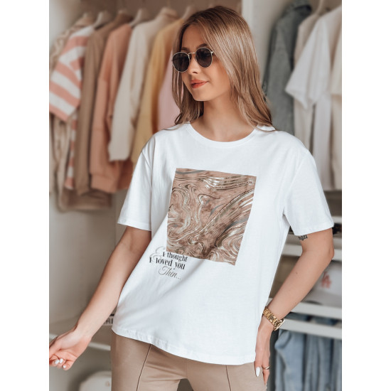 Sieviešu balts T-krekls Nivi RY2603 - T-krekls Sieviešu balts T-krekls Nivi RY2603