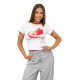 Sieviešu balts t-krekls Strawberry JS/R62639 - T-krekls Sieviešu balts t-krekls Strawberry JS/R62639
