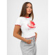 Sieviešu balts t-krekls Strawberry JS/R62639 - T-krekls Sieviešu balts t-krekls Strawberry JS/R62639