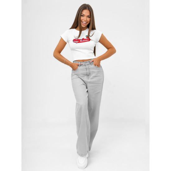 Women's white T-shirt Cherry JS/R62744 - T-shirt Women's white T-shirt Cherry JS/R62744