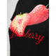 Sieviešu melns t-krekls Strawberry JS/R62639 - T-krekls Sieviešu melns t-krekls Strawberry JS/R62639