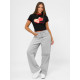 Sieviešu melns t-krekls Strawberry JS/R62639 - T-krekls Sieviešu melns t-krekls Strawberry JS/R62639
