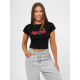 Sieviešu melns t-krekls Cherry JS/R62744 - T-krekls Sieviešu melns t-krekls Cherry JS/R62744
