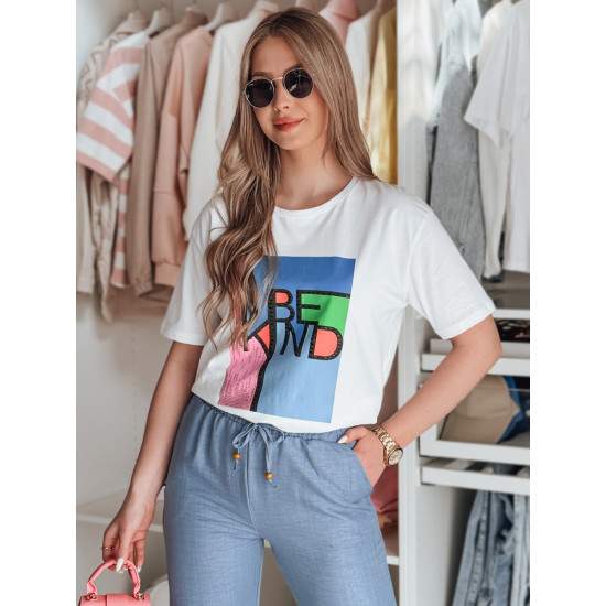 Women's white T-shirt Kindbe RY2614 - T-shirt Women's white T-shirt Kindbe RY2614