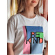 Women's white T-shirt Kindbe RY2614 - T-shirt Women's white T-shirt Kindbe RY2614