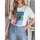 Women's white T-shirt Kindbe RY2614 - T-shirt Women's white T-shirt Kindbe RY2614
