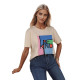 Women's tan T-shirt Kindbe RY2615 - T-shirt Women's tan T-shirt Kindbe RY2615