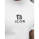 Vīriešu balts krekls Bicon O/B1213 - T-krekls Vīriešu balts krekls Bicon O/B1213