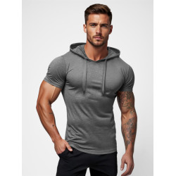 Tumši pelēks vīriešu T-krekls Remer