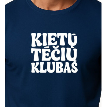 Vīriešu tumši zils T-krekls Cool Dad (balts)