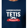 Tumši zils Happy Daddy T-krekls (balts) PK4006