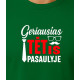 Tumši zaļš T-krekls World's Best Dad (balts) PK4007 - Piezīmes vīriešiem Tumši zaļš T-krekls World's Best Dad (balts) PK4007
