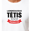 Balts Happy Daddy T-krekls (melns) PK4006