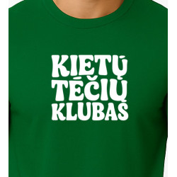 Vīriešu tumši zaļš T-krekls Cool Dad (balts)