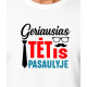 Balts T-krekls Labākais tētis pasaulē (melns) PK4007 - Piezīmes vīriešiem Balts T-krekls Labākais tētis pasaulē (melns) PK4007