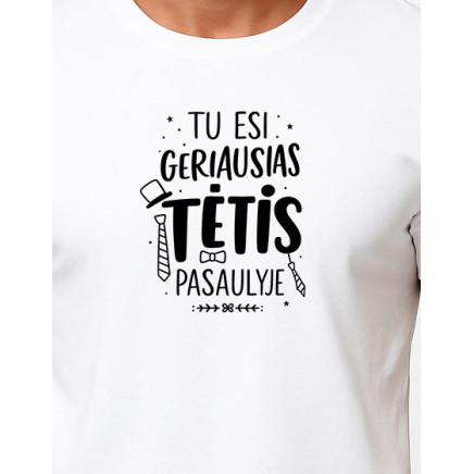 Vīriešu balts T-krekls Best Dad (melns) PK4002