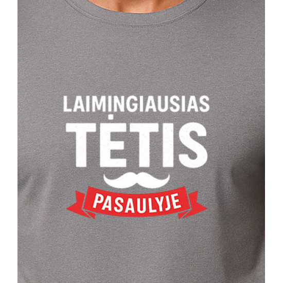 Pelēks Happy Daddy T-krekls (balts) PK4006 - Piezīmes vīriešiem Pelēks Happy Daddy T-krekls (balts) PK4006
