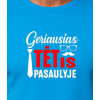 Zils T-krekls Labākais tētis pasaulē (balts) PK4007